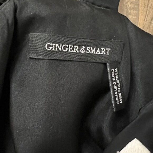 Ginger & Smart Black & White Sleeveless Dress & Matching Jacket - Picture 10 of 11